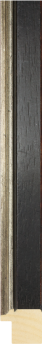 Palladio Vlak Zwart met Zilver